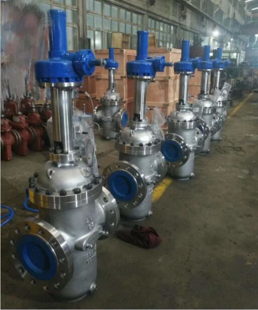 CHVJ滄海Z9B43Y-350防爆電動井口平板閥